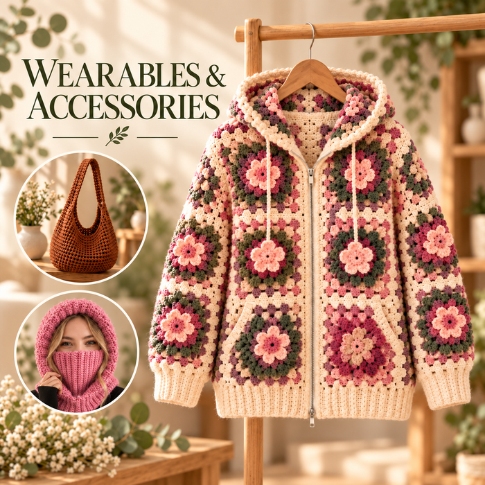 Crochet wearables and accessories
