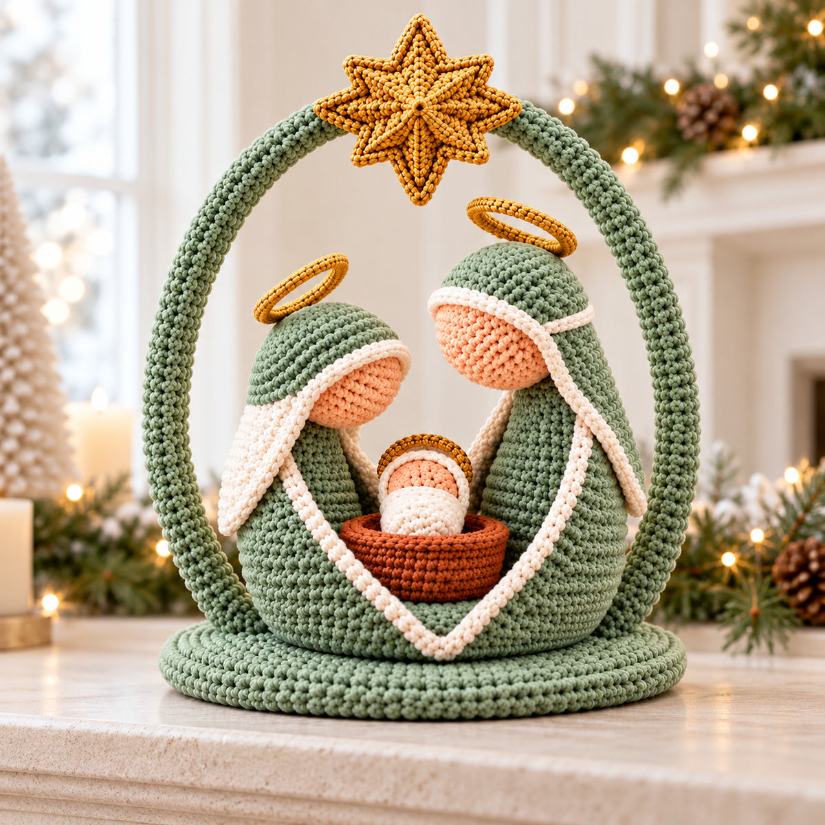 Crochet Nativity Pattern PDF – Holy Family Amigurumi Set + Video Tutorial