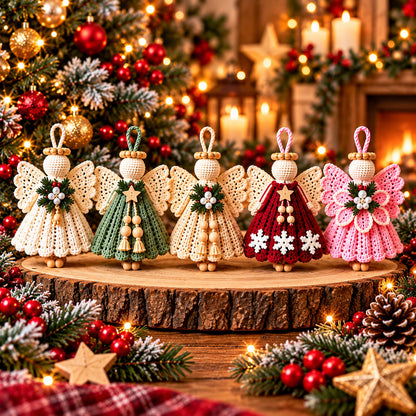 5 Crochet Angel Ornament Patterns Bundle PDF – Christmas Tree Decor