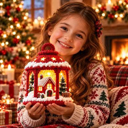 7-in-1 Winter Village Lantern Crochet Pattern Bundle PDF – Christmas Decor