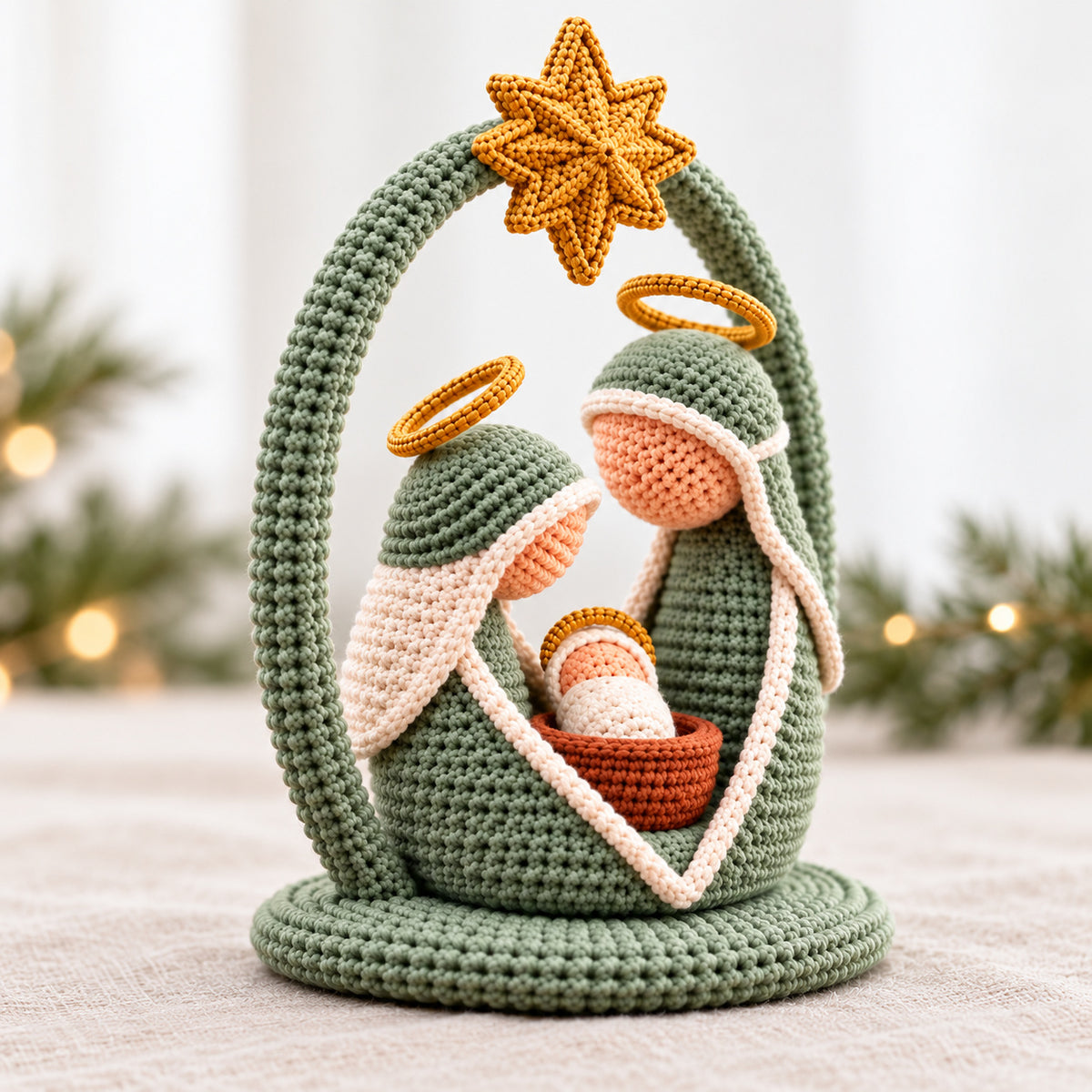 Crochet Nativity Pattern PDF – Holy Family Amigurumi Set + Video Tutorial