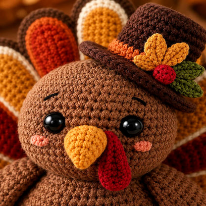 Thanksgiving Turkey Crochet Pattern PDF – Cute Fall Amigurumi Decor