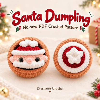 11 Christmas Dumpling Crochet Patterns Bundle PDF – No-Sew Amigurumi Keychains