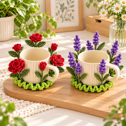 10+ Flower Coaster Crochet Pattern PDF – Popping Flowers & Sunflower Designs