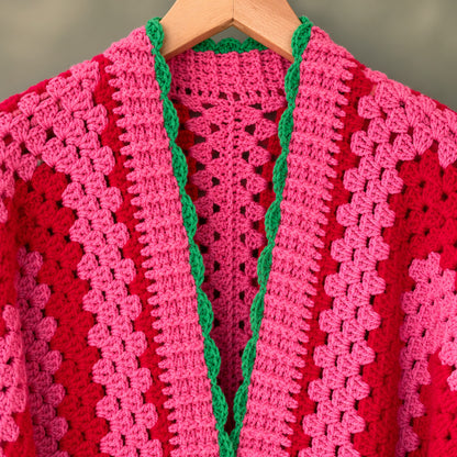 Marylebone Cardigan Crochet Pattern PDF – Balloon Sleeve Jacket S–3XL