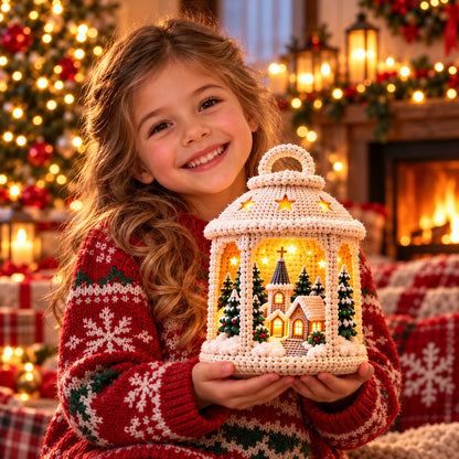 7-in-1 Winter Village Lantern Crochet Pattern Bundle PDF – Christmas Decor