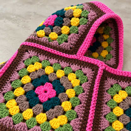 Granny Square Balaclava Crochet Pattern PDF – Beginner Adult Hood
