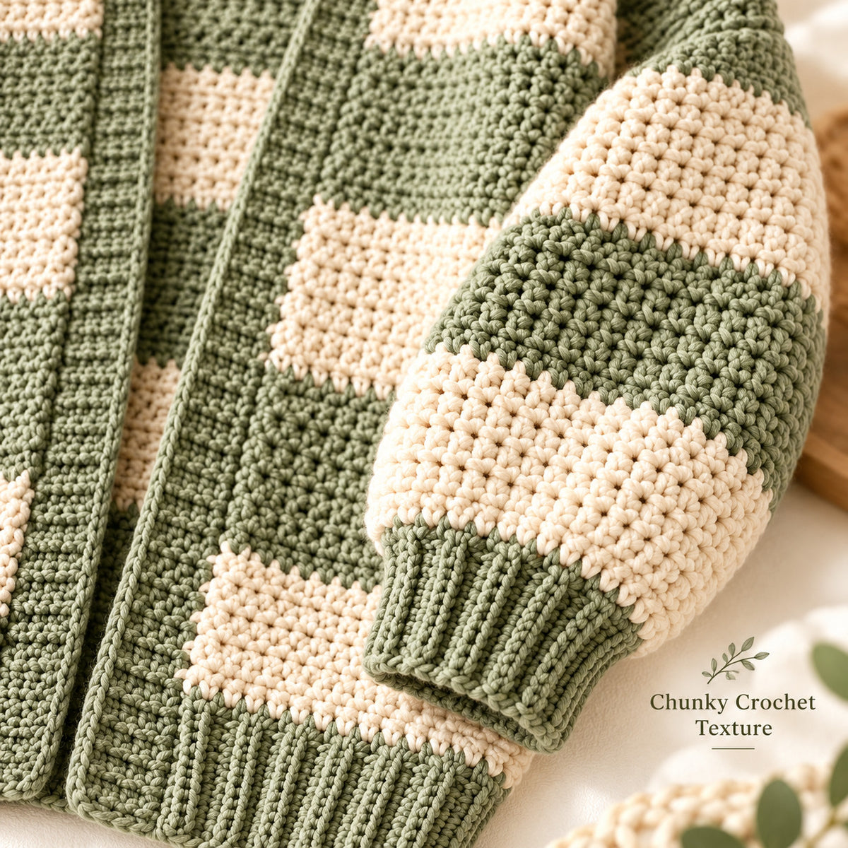 Oversized Chunky Cardigan Crochet Pattern PDF, Beginner Striped Sweater