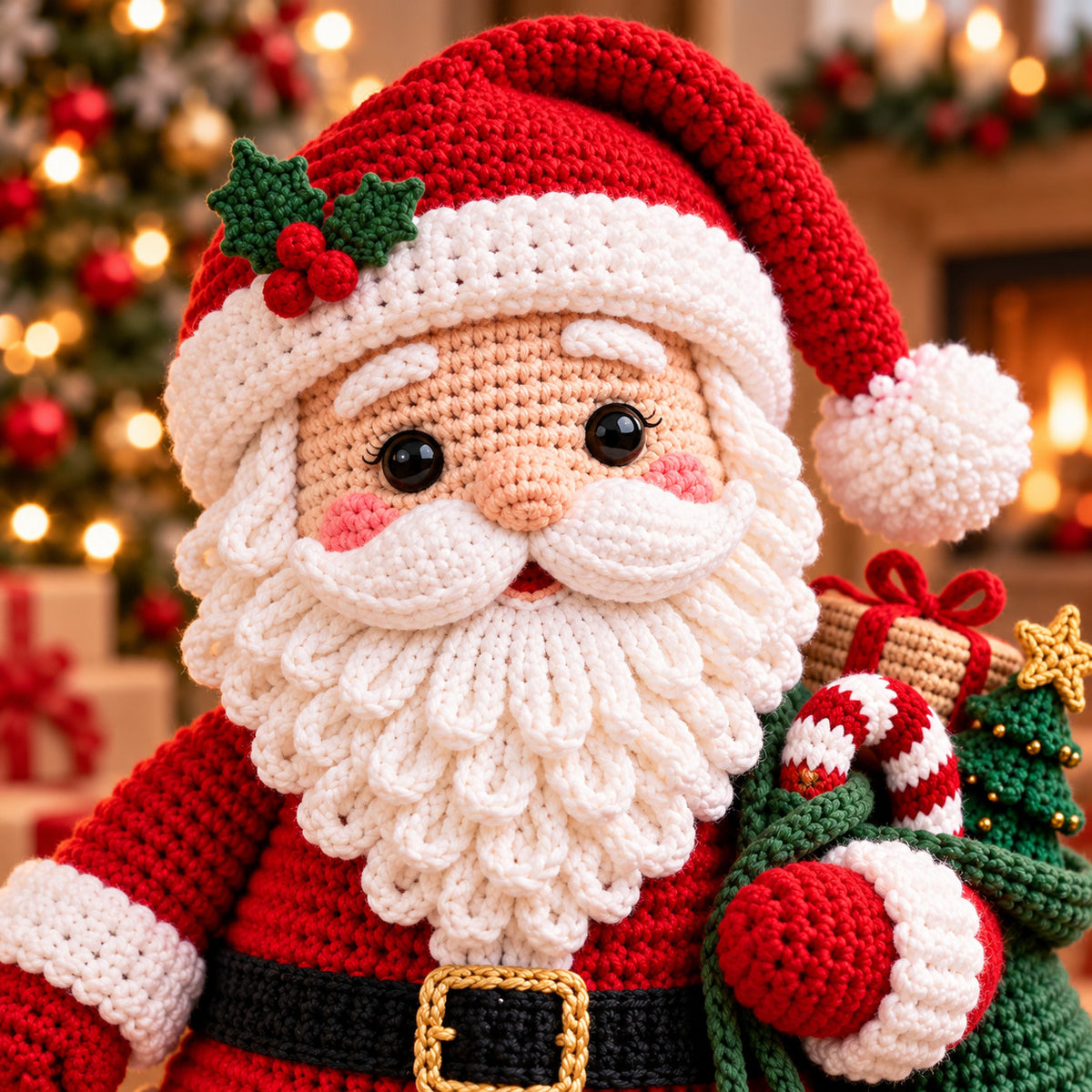 Amigurumi Santa Claus Crochet Pattern PDF – 5 Languages, 11 in Christmas Doll