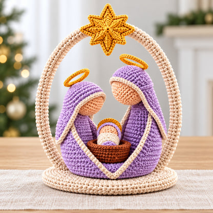 Crochet Nativity Pattern PDF – Holy Family Amigurumi Set + Video Tutorial