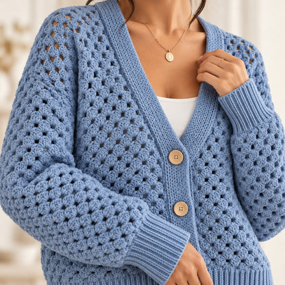 Crochet Cardigan Pattern PDF – Made-to-Measure Open Cardigan XS–2XL