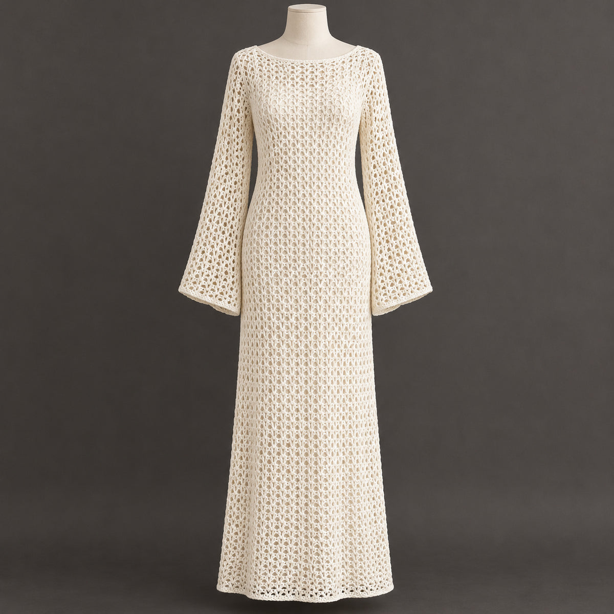 Laguna Dress Crochet Pattern PDF – Made-to-Measure Mesh Beach Cover Up