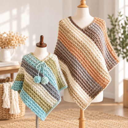 Sunset Poncho Crochet Pattern PDF, Asymmetrical V-Neck Crochet Poncho