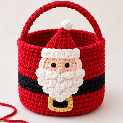 9 Christmas Crochet Basket Patterns Bundle PDF – Santa, Snowman, Reindeer & More