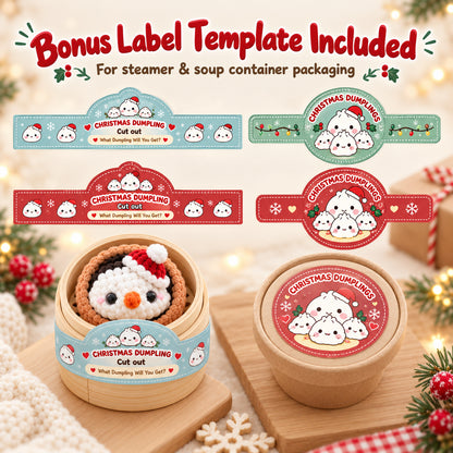 11 Christmas Dumpling Crochet Patterns Bundle PDF – No-Sew Amigurumi Keychains