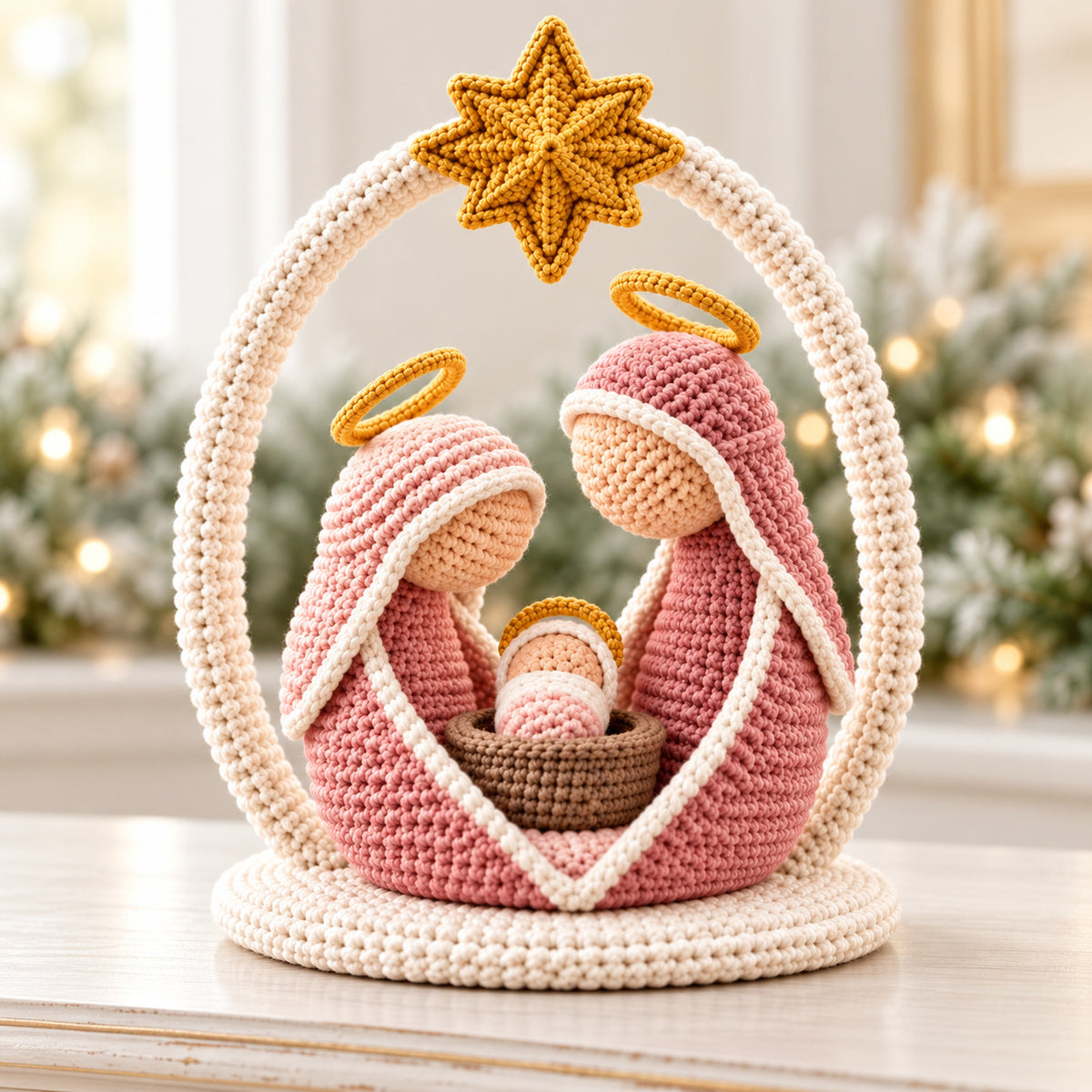 Crochet Nativity Pattern PDF – Holy Family Amigurumi Set + Video Tutorial