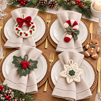 10 Christmas Crochet Ornament Patterns Bundle PDF – Holiday Tree Decorations