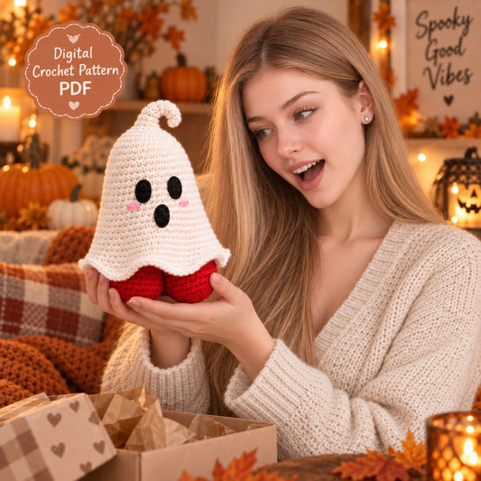Ghost Surprise – Funny Halloween Crochet Pattern PDF