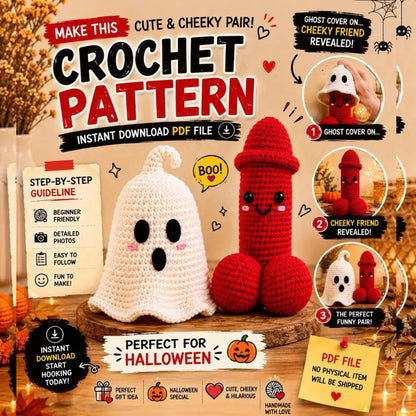 Ghost Surprise – Funny Halloween Crochet Pattern PDF