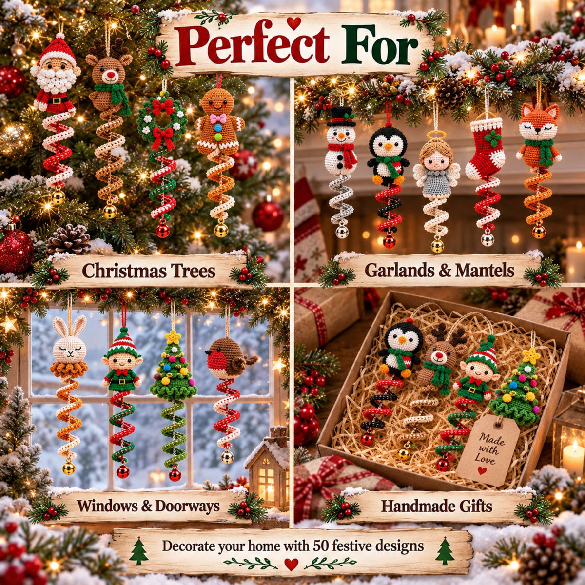 Christmas Wind Spinner Collection – 50 Crochet Pattern Bundle