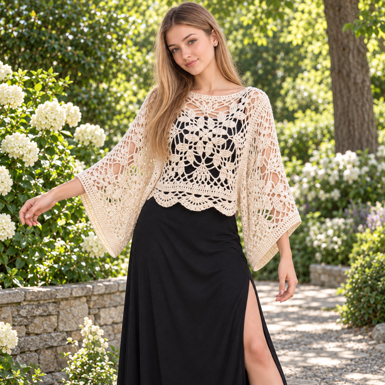 Laurel Lace Motif Top – PDF Crochet Pattern + Video Tutorial