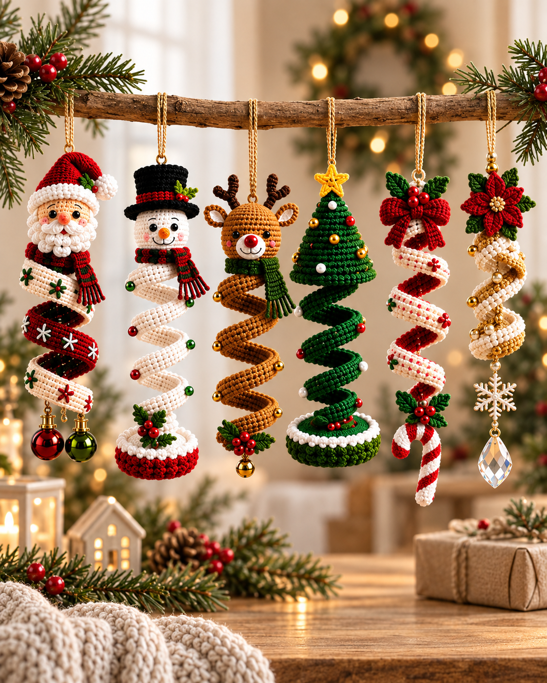 60+ Spiral Hanging Ornaments – Crochet Pattern Bundle
