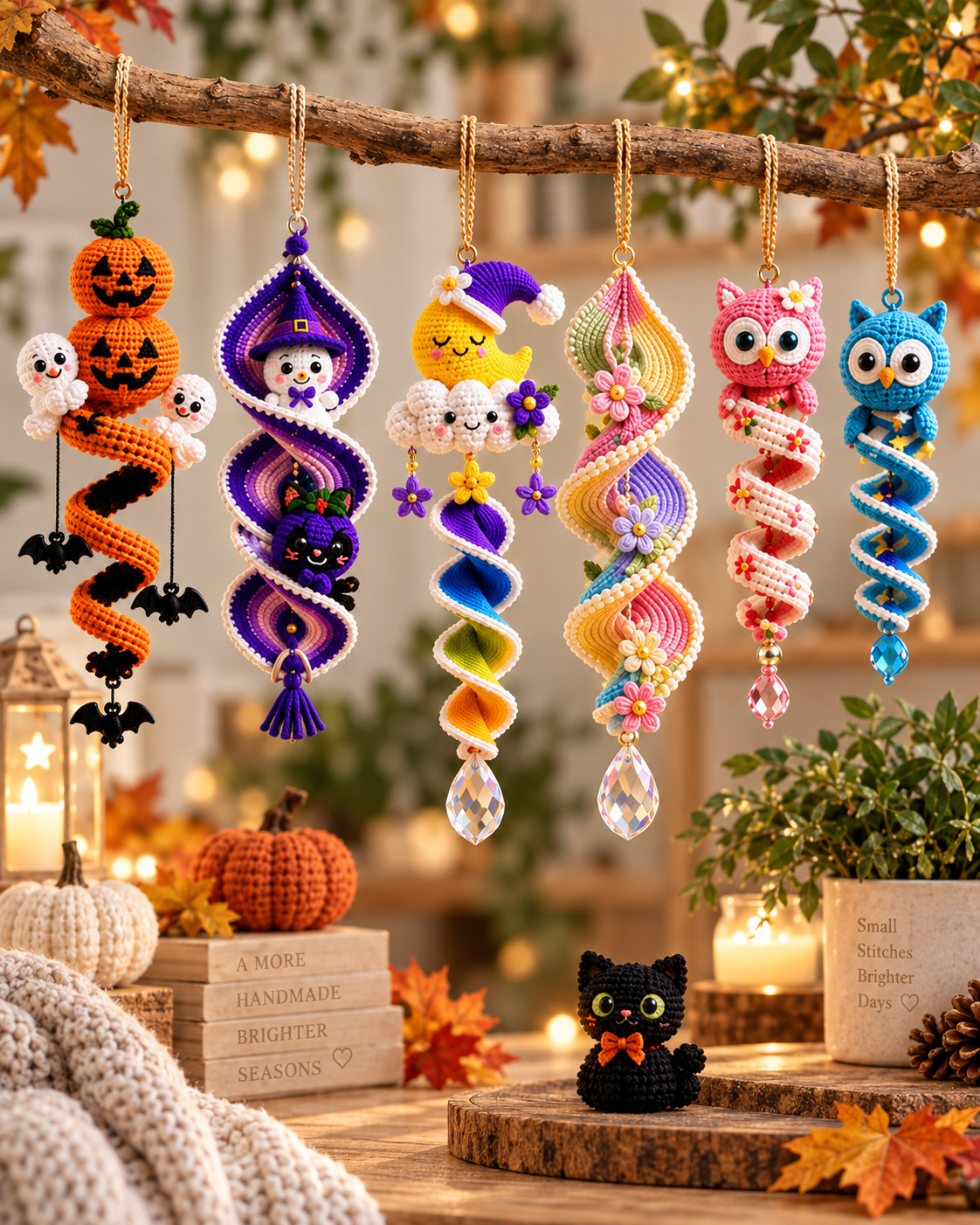 60+ Spiral Hanging Ornaments – Crochet Pattern Bundle
