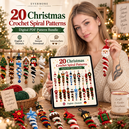 Christmas Spiral Collection – 20 Crochet Pattern Bundle