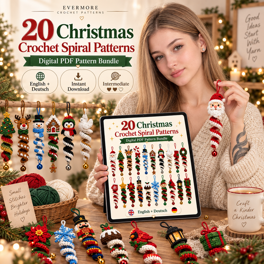 Christmas Spiral Collection – 20 Crochet Pattern Bundle