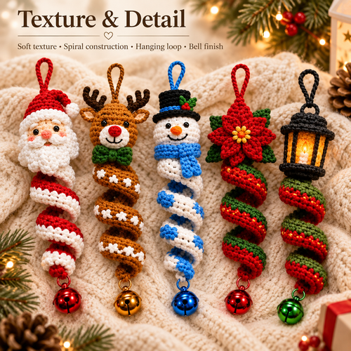 Christmas Spiral Collection – 20 Crochet Pattern Bundle