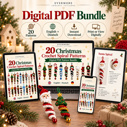 Christmas Spiral Collection – 20 Crochet Pattern Bundle