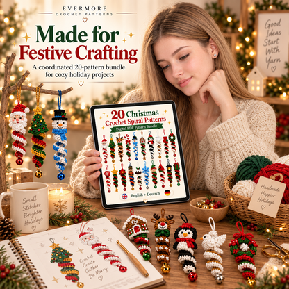 Christmas Spiral Collection – 20 Crochet Pattern Bundle