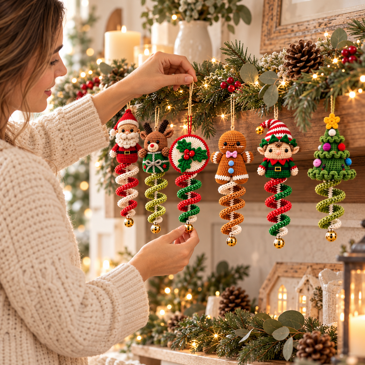 50 Christmas Crochet Wind Spinner Patterns Bundle | Digital PDF