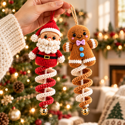 50 Christmas Crochet Wind Spinner Patterns Bundle | Digital PDF